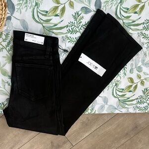 New Joe’s Jeans Callie Coated High Rise Bootcut Flare Cropped Jeans Size 23